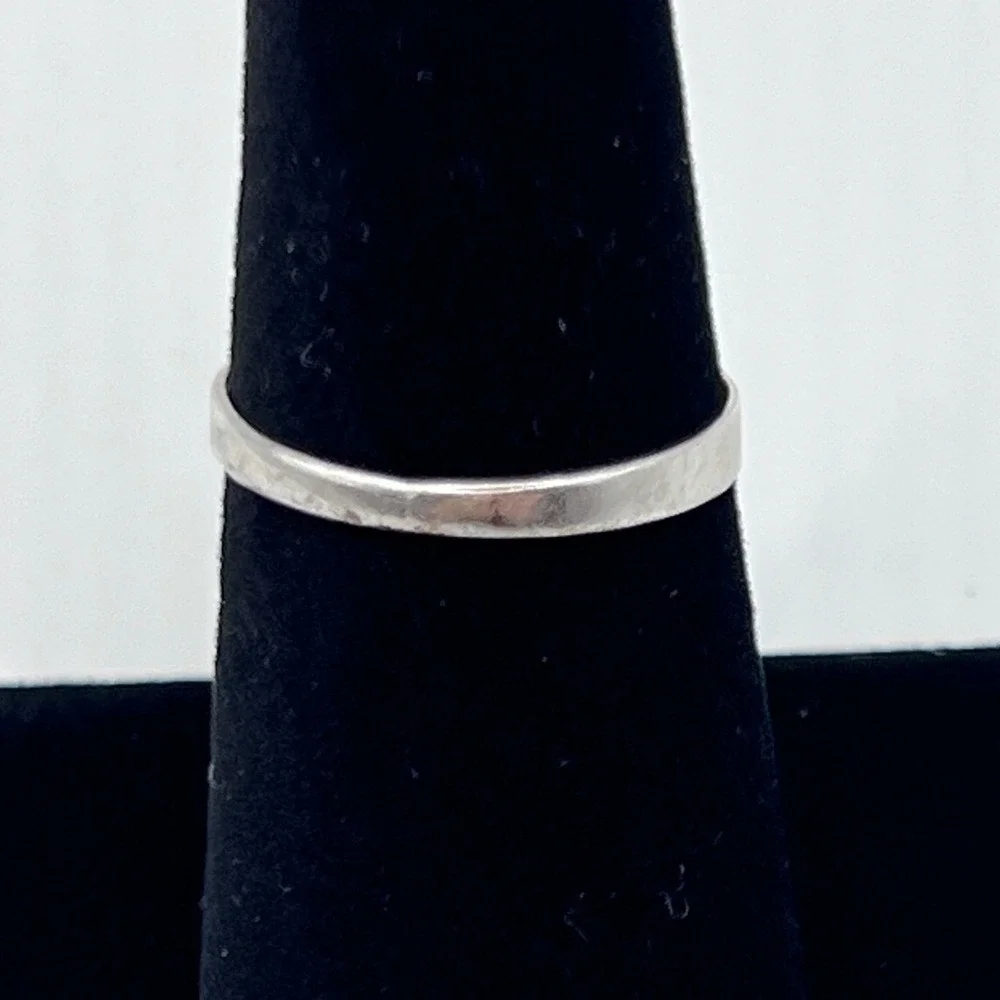 Unbranded Double Heart Coin Silver Rings Womens Size 8.25 Silver Fair Victorian